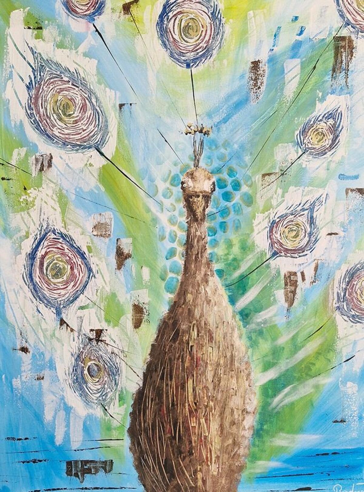 Impressive peacock
